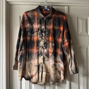 Old Navy Acid Washed flannel, 2X